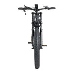 Black electric bike on a white background