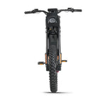 Black electric bike on a white background